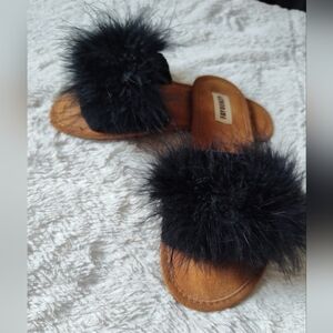 Feathered Slippers
